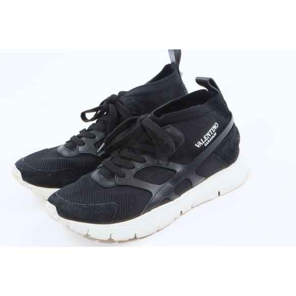 VALENTINO GARAVANI Black Lace Up Sound High Top Trainer Sneakers Size 41 main image 10